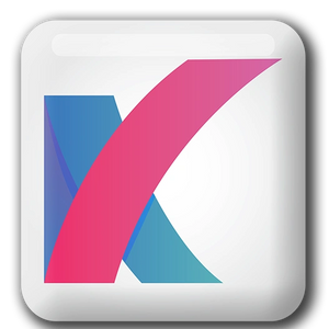 A square button with the letter k in it.